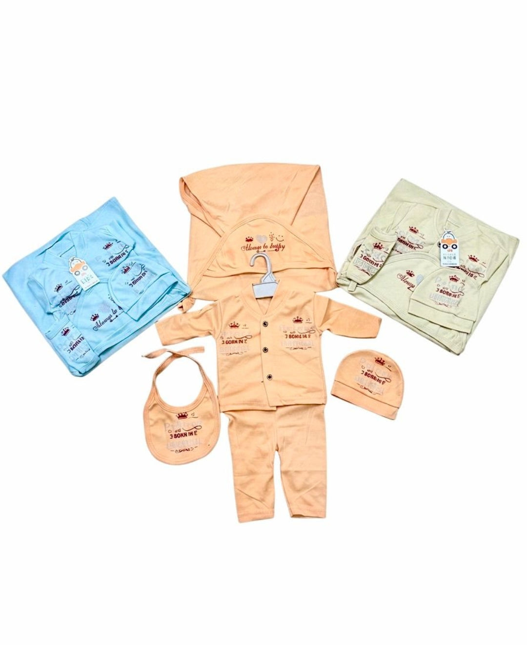 "Prince Born" 5-Piece Newborn Essentials Set