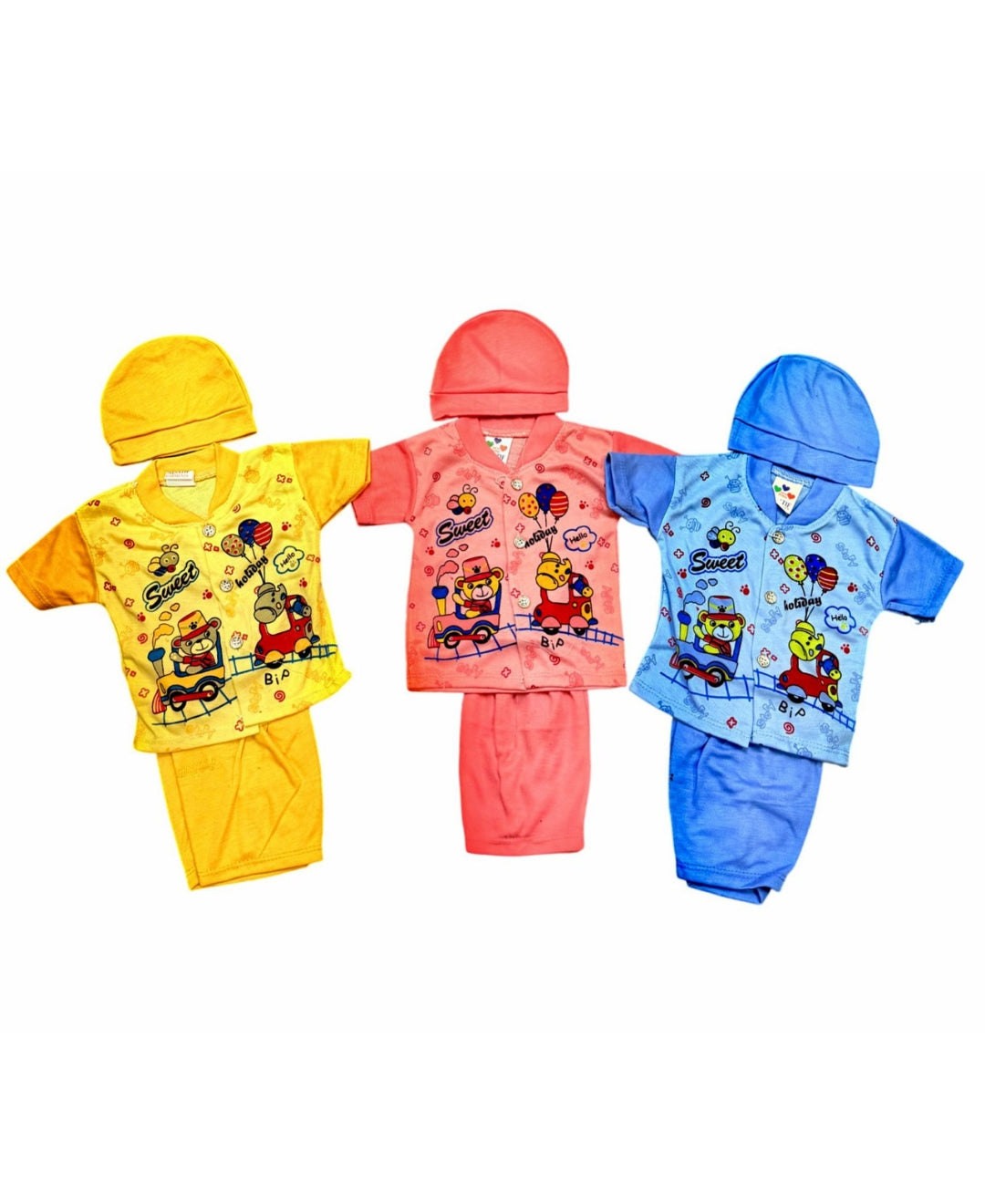 Adorable "Sweet Holiday" 3-Piece Baby Girl Outfit