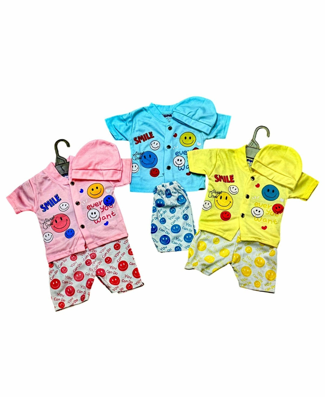 Always Smile" 3-Piece Baby Summer Set