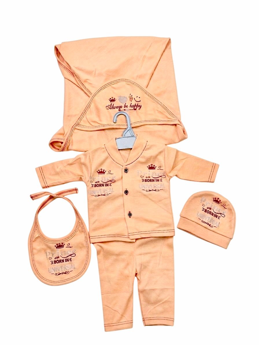 "Prince Born" 5-Piece Newborn Essentials Set