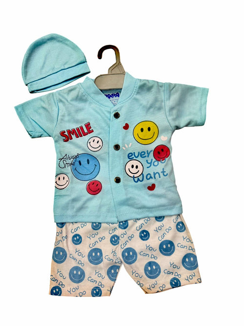 Always Smile" 3-Piece Baby Summer Set