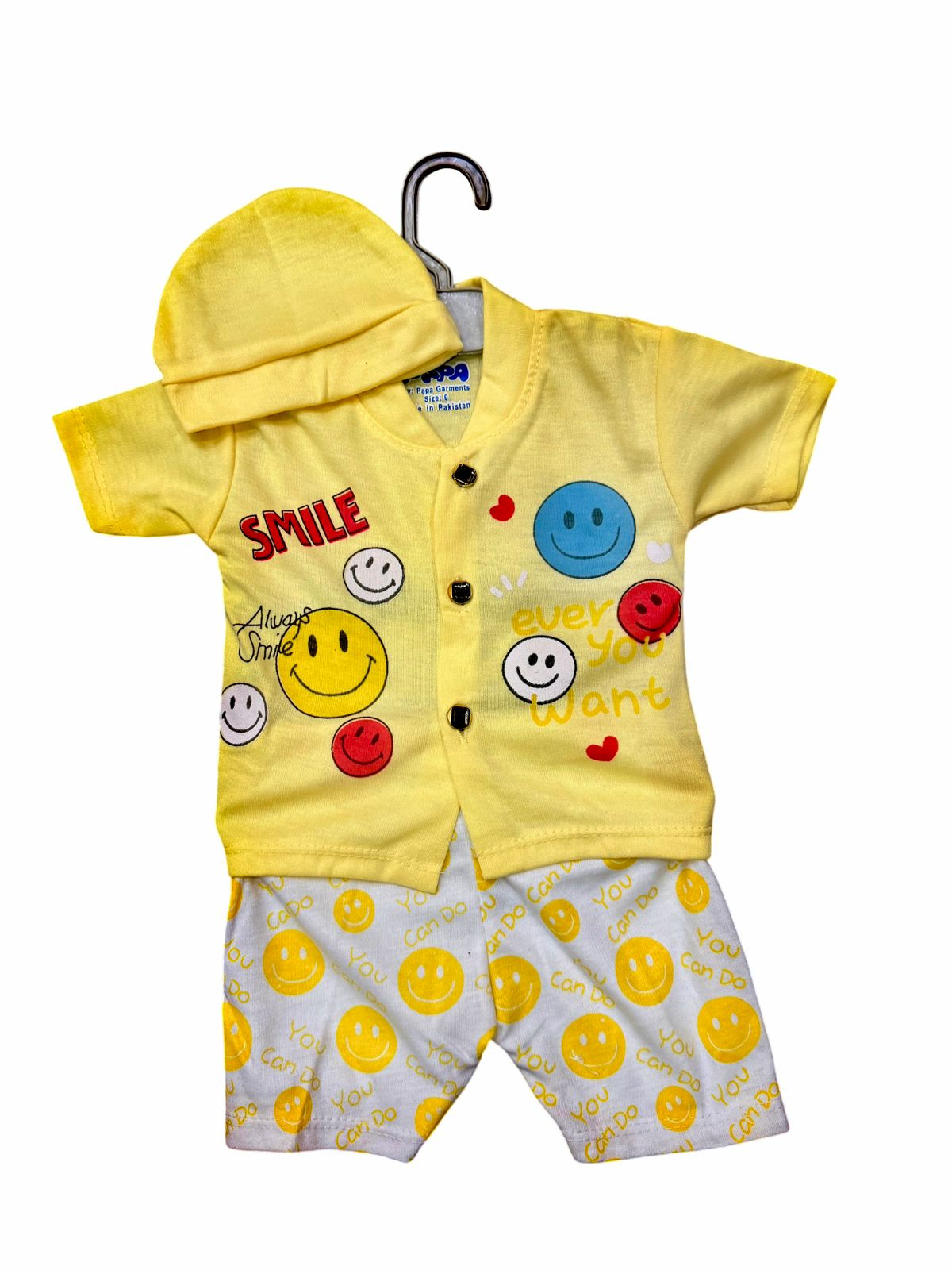 Always Smile" 3-Piece Baby Summer Set