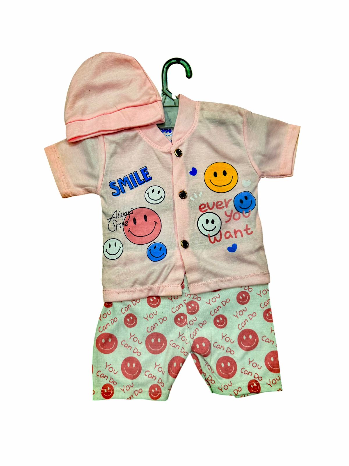 Always Smile" 3-Piece Baby Summer Set