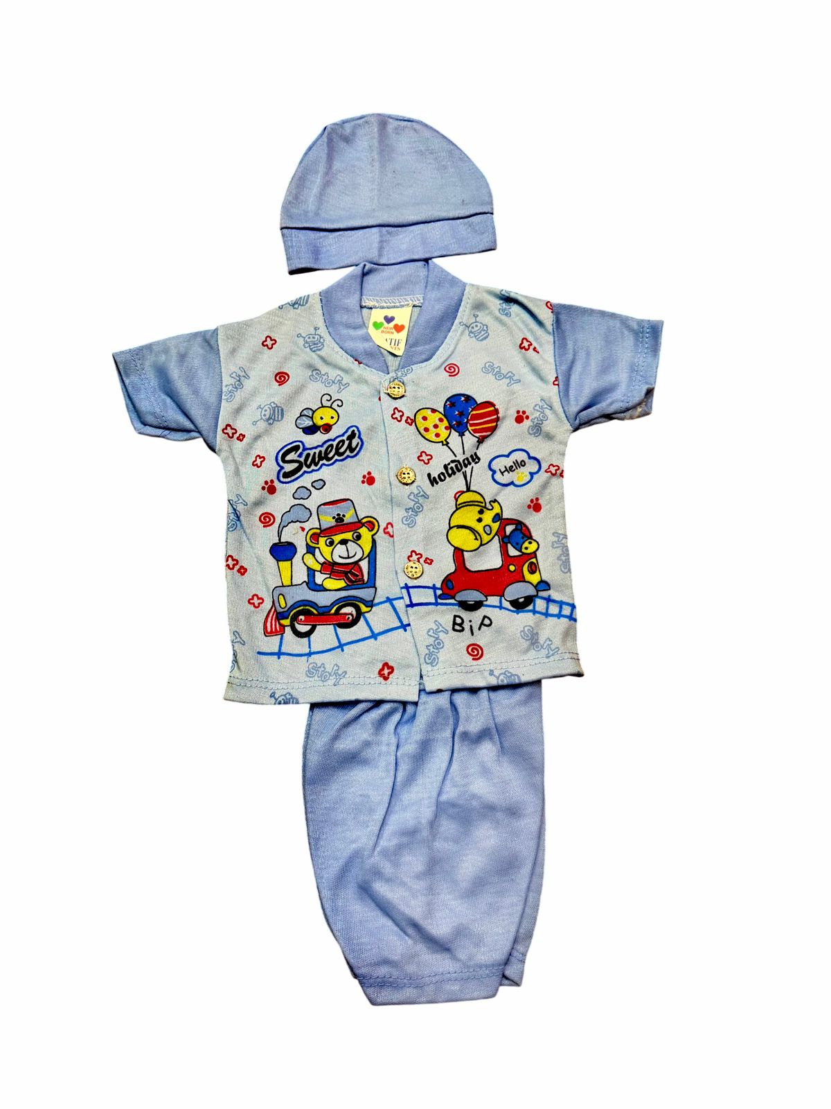 Adorable "Sweet Holiday" 3-Piece Baby Girl Outfit