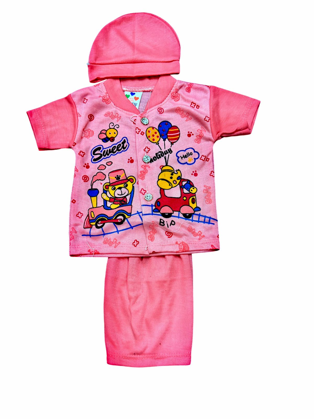 Adorable "Sweet Holiday" 3-Piece Baby Girl Outfit