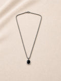 Men's Obsidian Hexagon Pendant