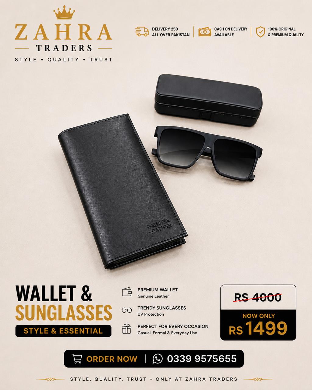 Wallet & Sunglasses Combo Set